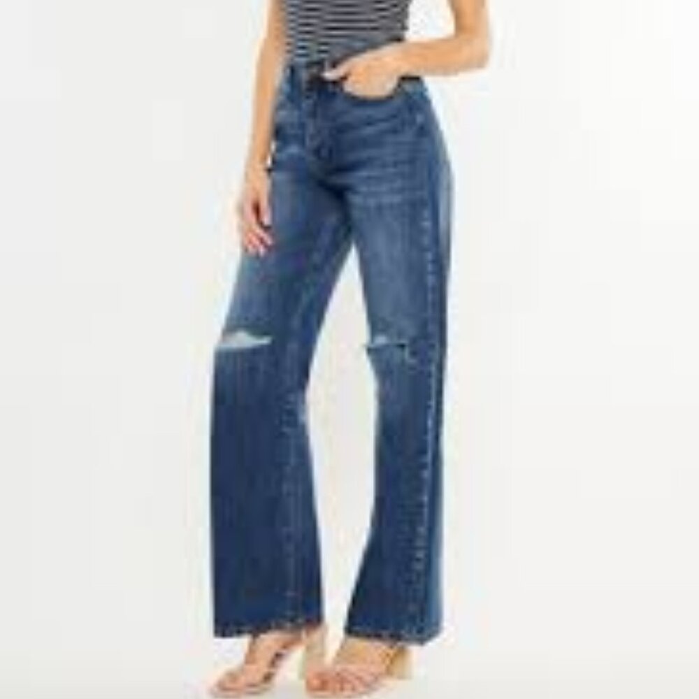 KanCan Montana Ultra High Rise 90's Flare Dark Wash Women’s Size 11/29 - Picture 3 of 11